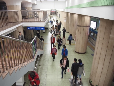 〔中国〕北京地下鉄２号線　雍和宮駅