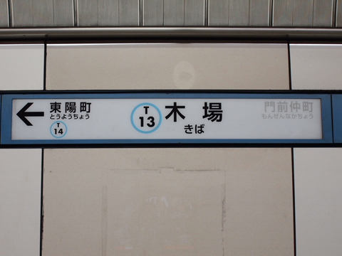 東京メトロ東西線　木場駅