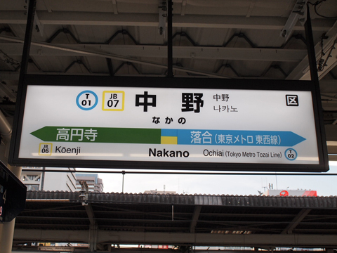 中央本線　中野駅