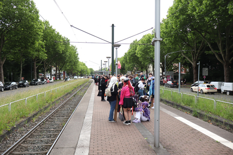 IMG_3977 〔ドイツ〕デュッセルドルフ市電　メッセ東・シュトックム教会通り停留場