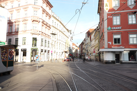 IMG_0845 〔オーストリア〕グラーツ市電　中央広場・コングレス停留所